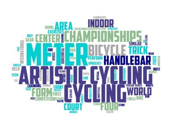 Artistic Cycling Typography Tie Dye