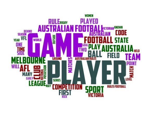 Australian Rules Football Typography Sub