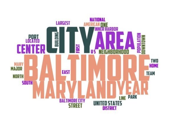 Baltimore Typography Tie Dye