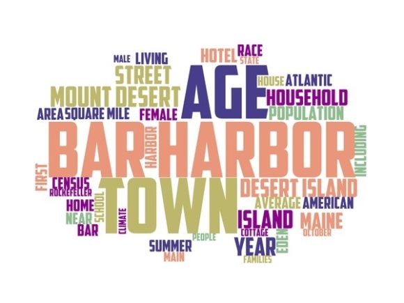 Bar Harbor Typography Background: A Creative Resource for Design Enthusiasts