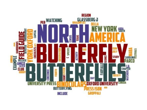 Butterfly Watching Typography Book Cover