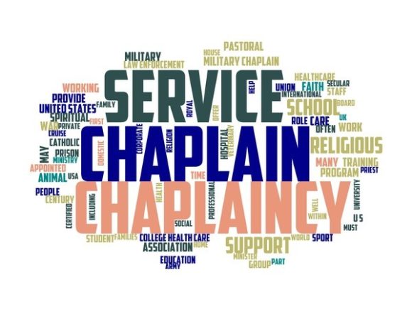 Chaplain Typography Skinny Tumbler