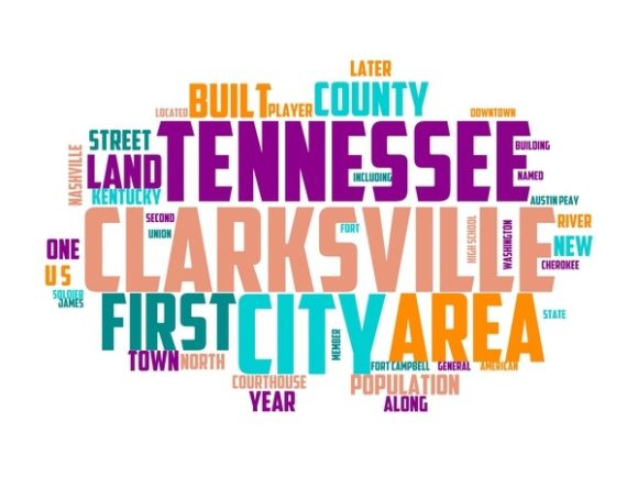 Clarksville Typography Background: A Creative Resource for Designers and Makers